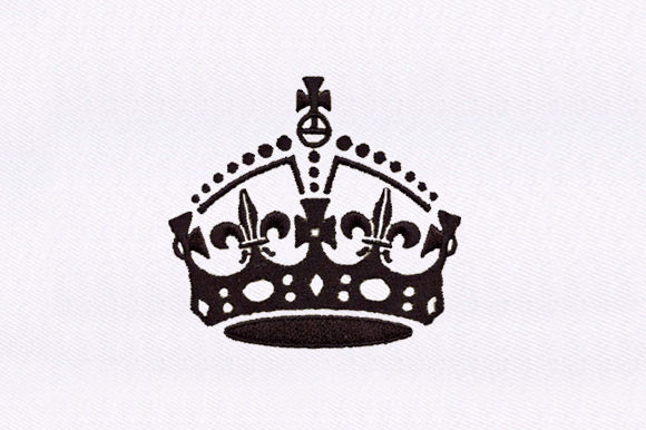 Crown Silhouette Embroidery Design Review