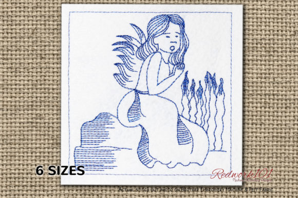 Peace Angels Redwork Embroidery Review